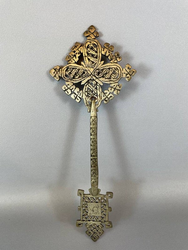 210925 - Ethiopian Coptic priest hand Cross - Ethiopia.
