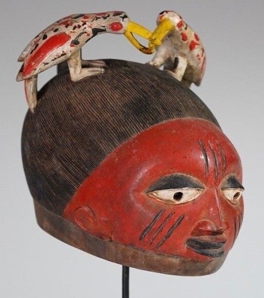 240737 - Extremly Rare Yoruba Gelede Head mask - Kifouli Dossou - Nigeria.