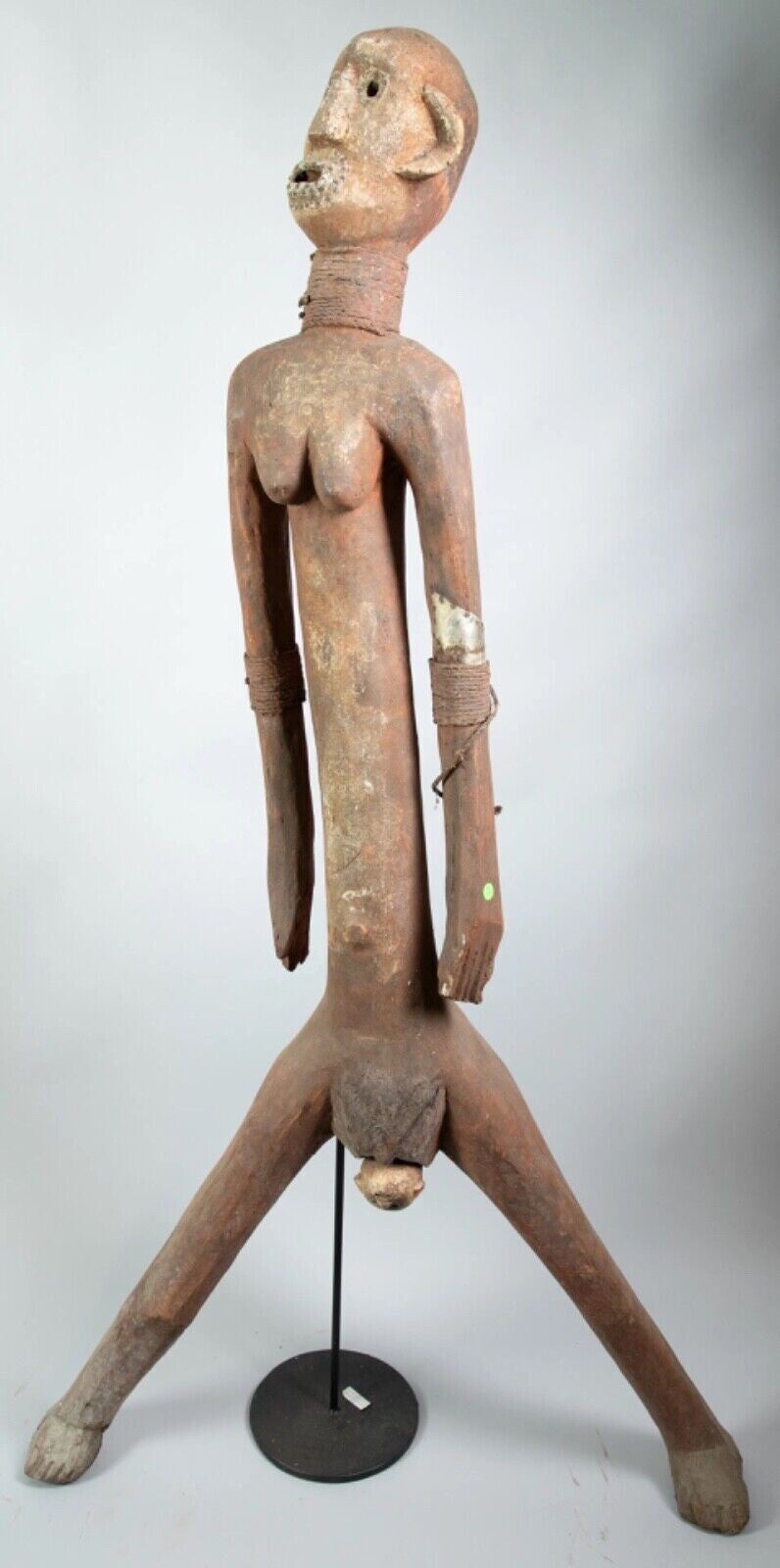 241008 RARE, OLD & LARGE - 184 cm African SUKUMA maternity birth statue Tanzania