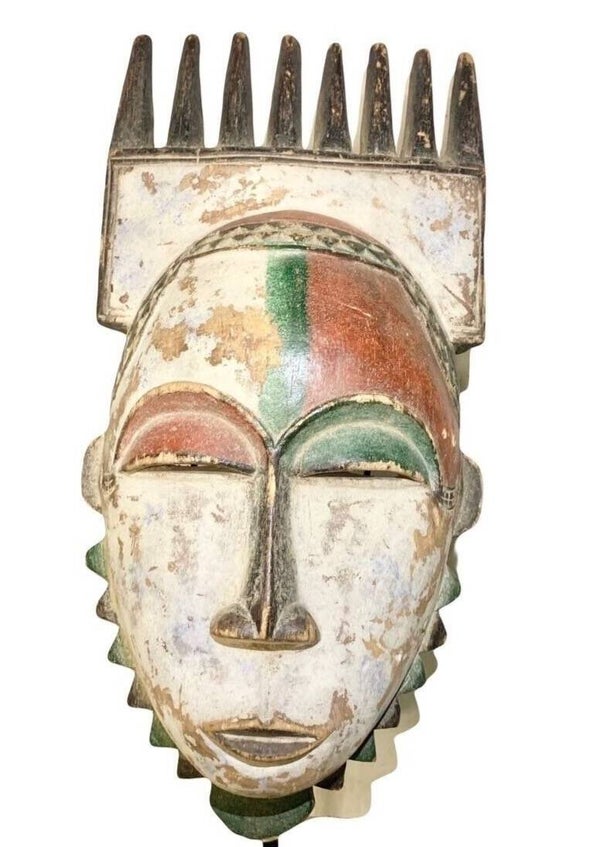 240326 - African Rare & Old Baule mask - Iv. Coast.