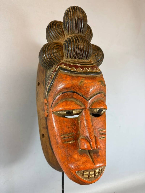 230842 - African Rare & Old Tribal Used Baule mask - Iv. Coast.