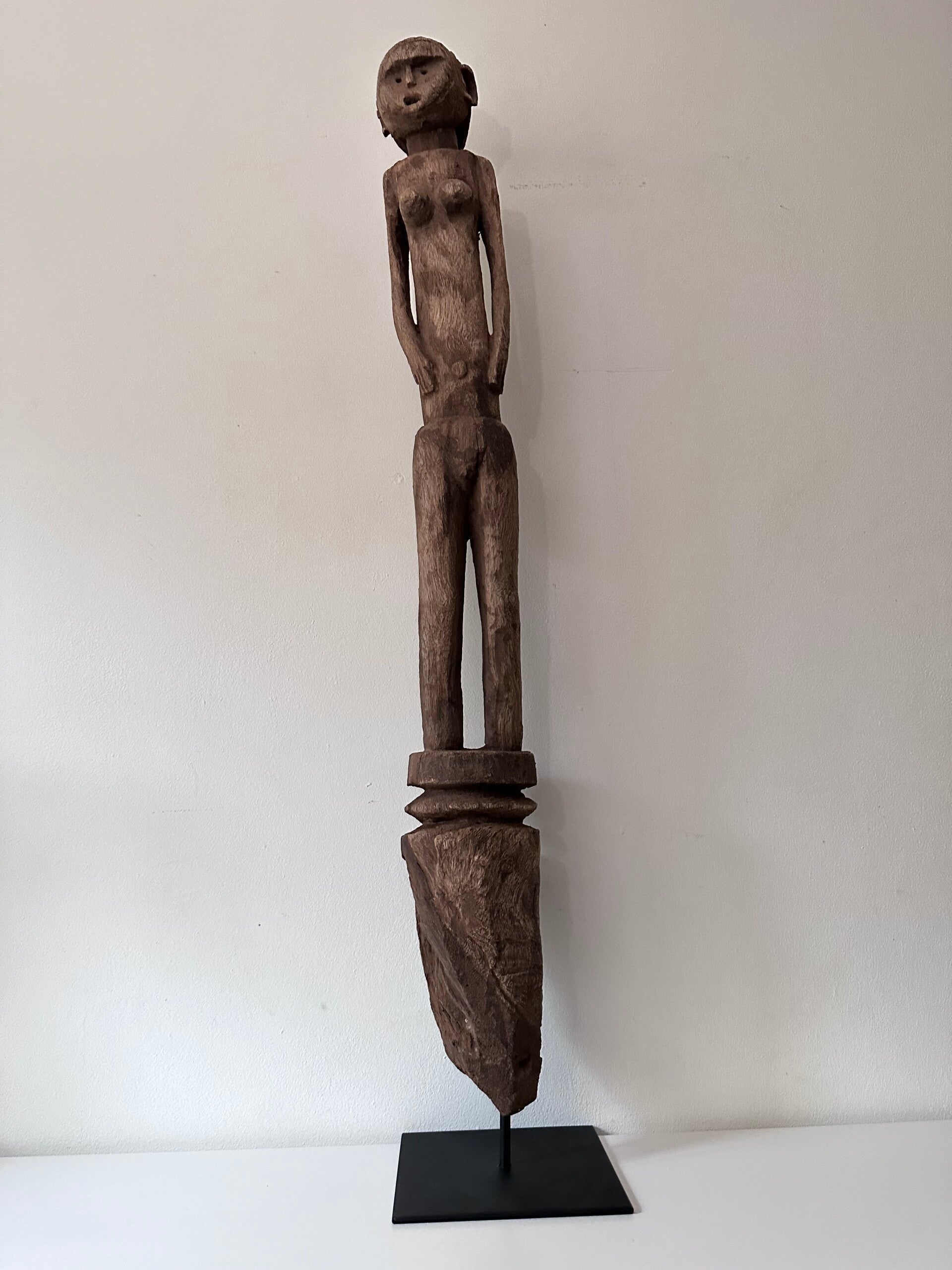 241201 - Rare African Ancient funerary post from the Bongo tribe - South Sudan.