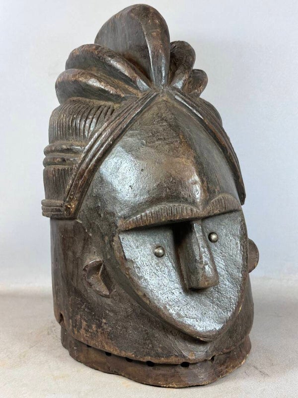 250125 - Old Mende Sowei Sande Society Mask - Sierra Leone.