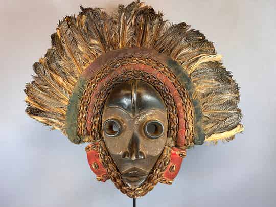 250248 - Old Dan Go- Ge society mask - Yv. Coast.