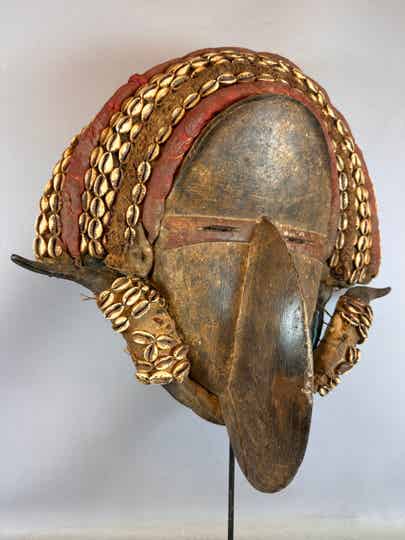 250252 - Old African Dan Koma Su Mask - Yv. Coast.