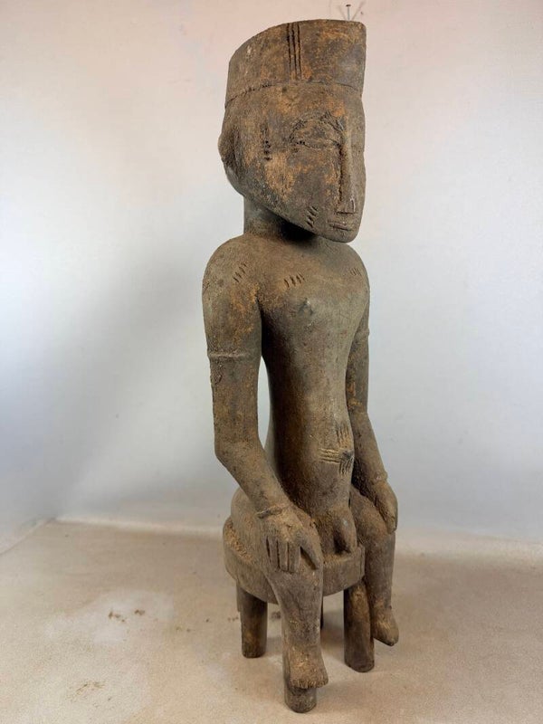 260417 - Large Impressive Old African Senufo sculpture - Iv Coast.