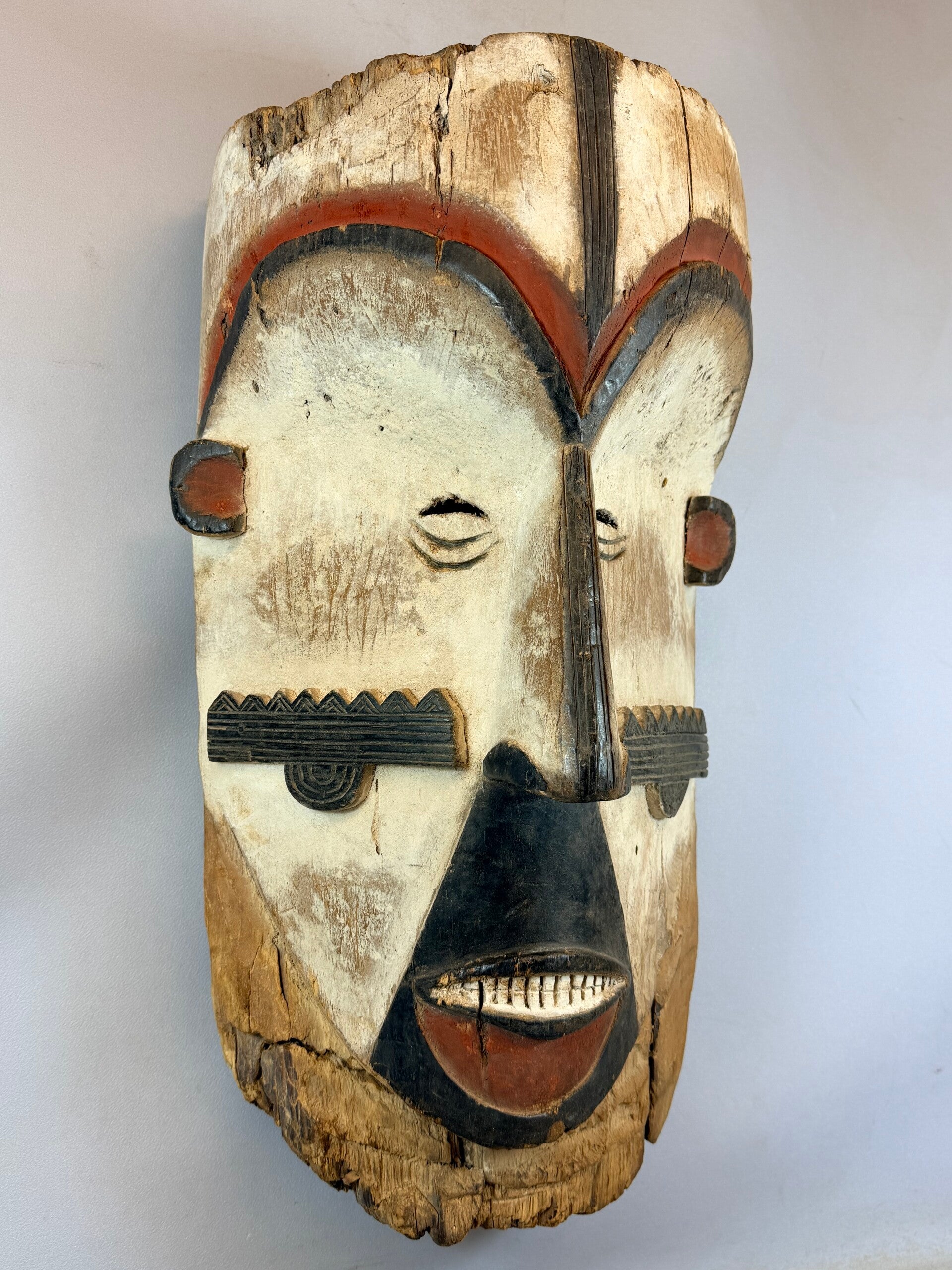 260430 - Large ANTIQUE African Kota mask - Gabon.