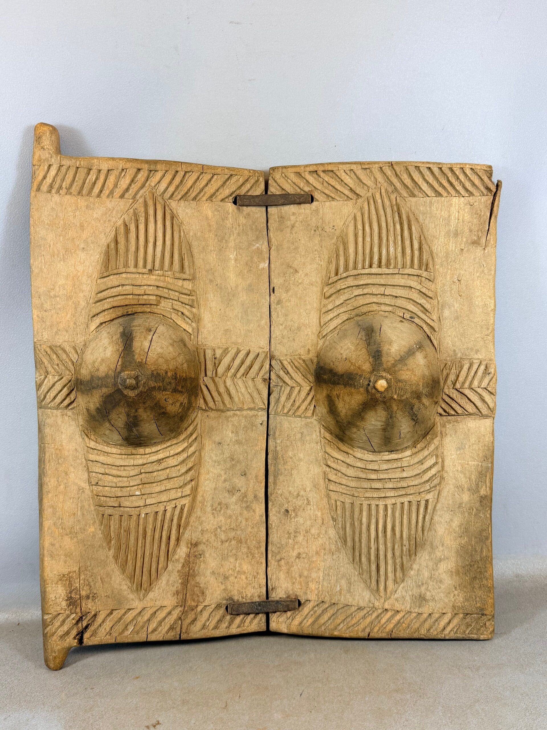 260438 - Old Rare African carved Dogon door from a Granary - Mali.