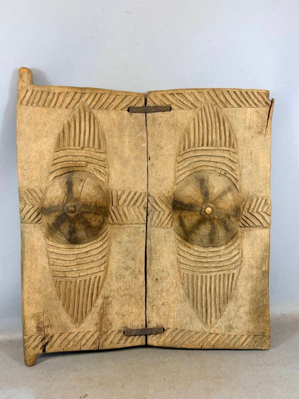 260438 - Old Rare African carved Dogon door from a Granary - Mali.