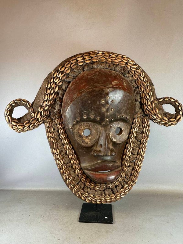 250402 - Large Traditional Rare Old African Dan Mask - Iv Coast.