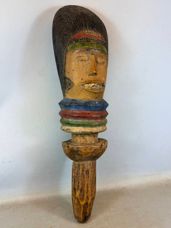260604 - Large old staff from the Kuyu people - Congo.
