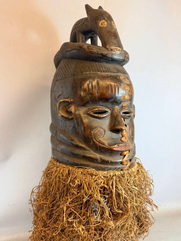260603 - Old Mende Sowei Sande Society Mask - Sierra Leone.
