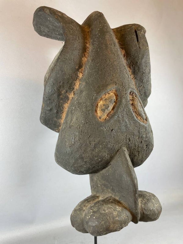 220623 - Rare & Old Tribal used African Mambila mask - Cameroon.