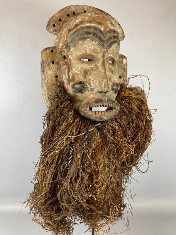 220647 - Tribal used African mask from the Pende - CERTIFICATE - Congo.