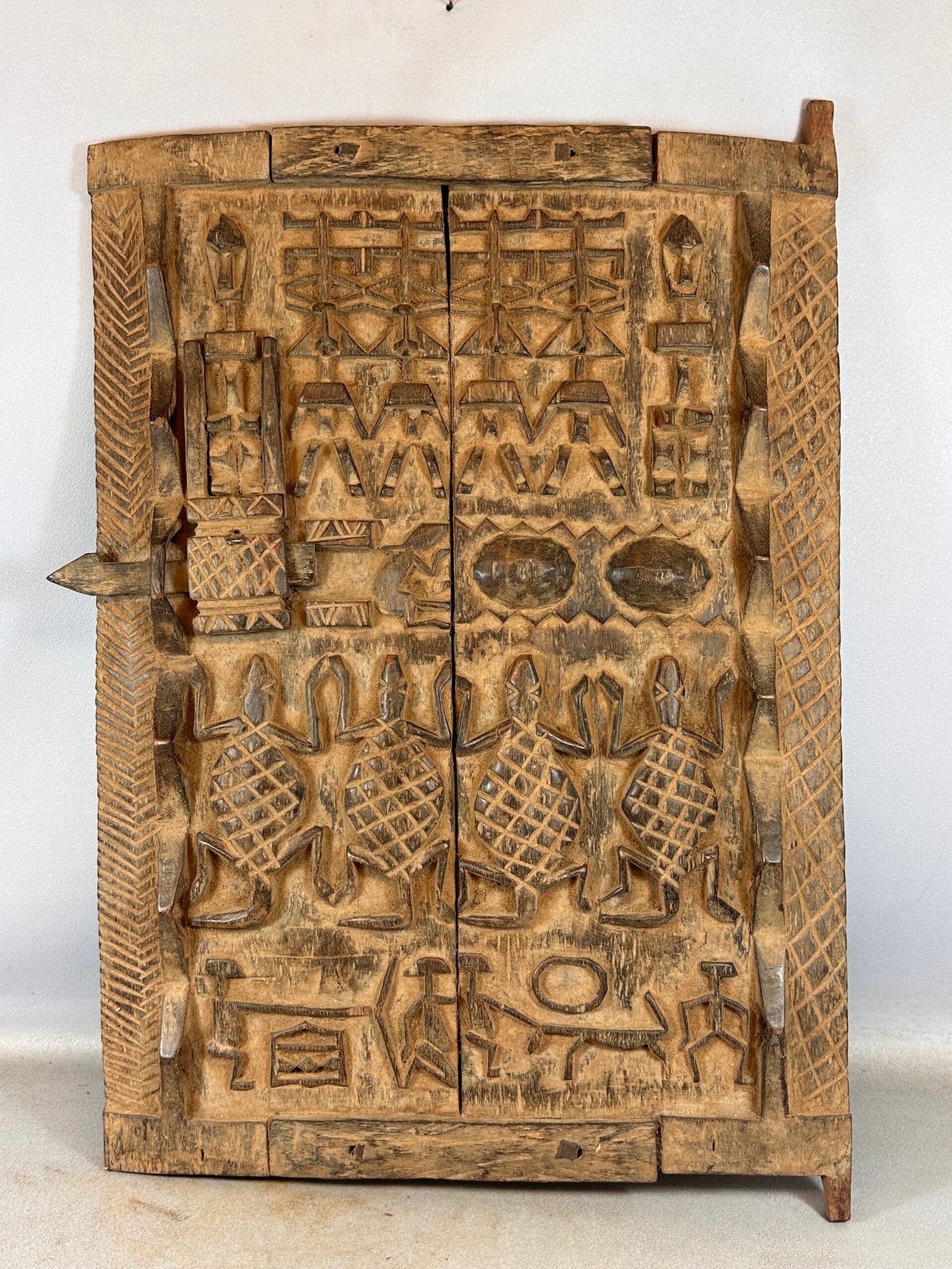 250711 - Old African Dogon Granary Door - Mali.