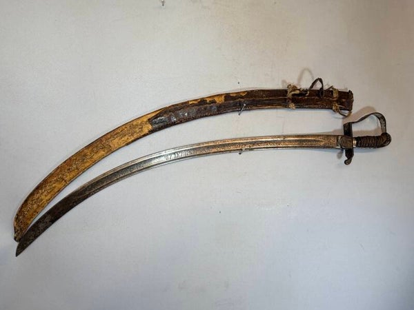 260711 Rare Haile Selassie Ethiopian National Guard Sword in Scabbard - Ethiopia