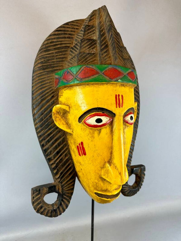 240547 - Large Authentic African wooden Bozo Marionet - Mali