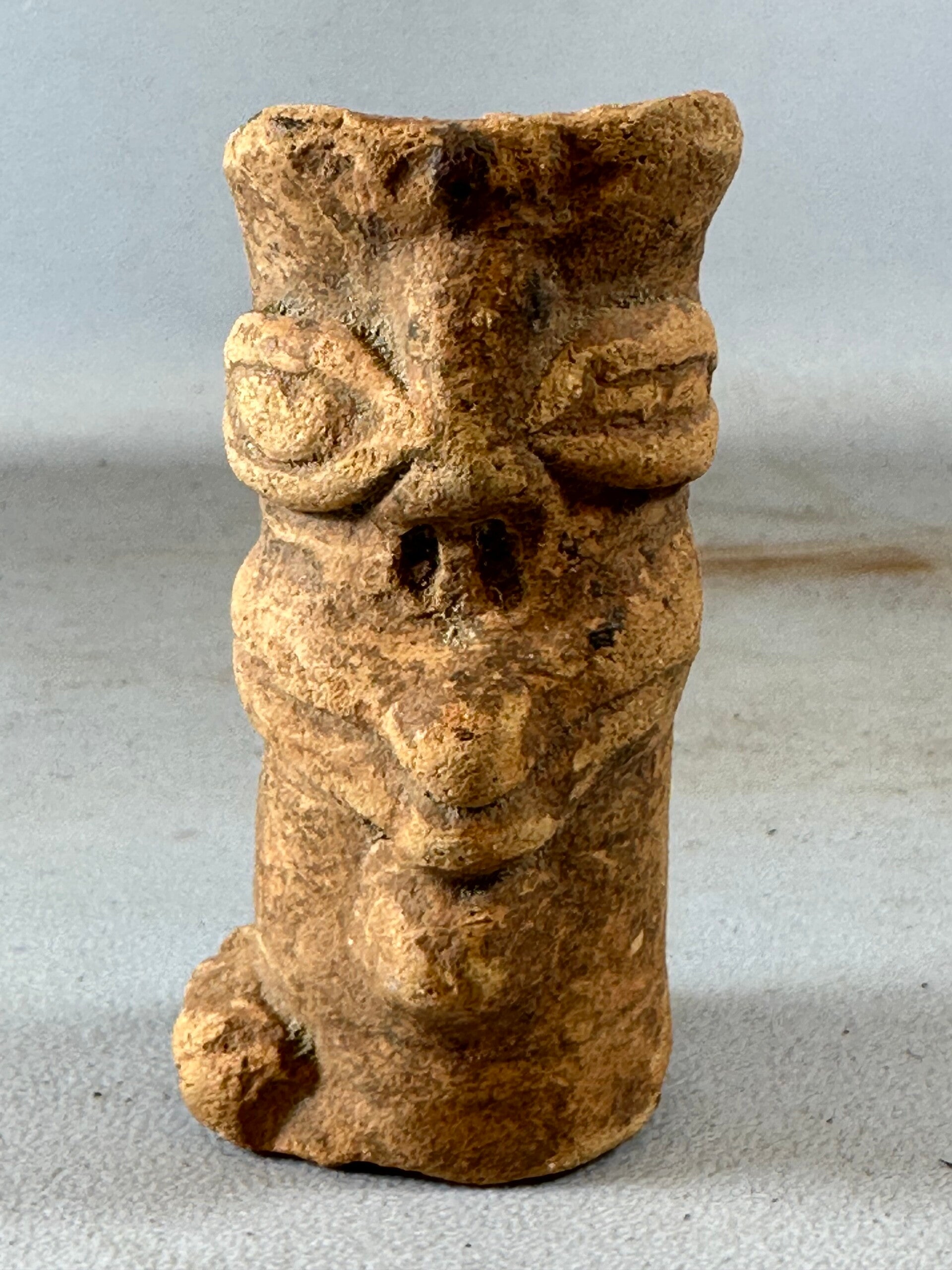 240706 - Extremely Rare Terracotta kronkonbali Koma Bulsa character head - Ghana