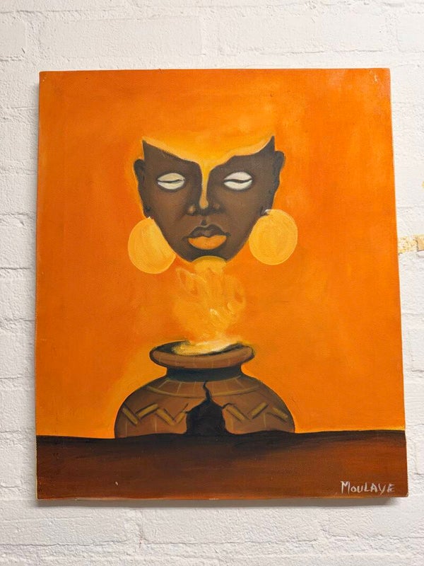 USF006 - Painting Moulaye Sarr - Untitled - Gambia.