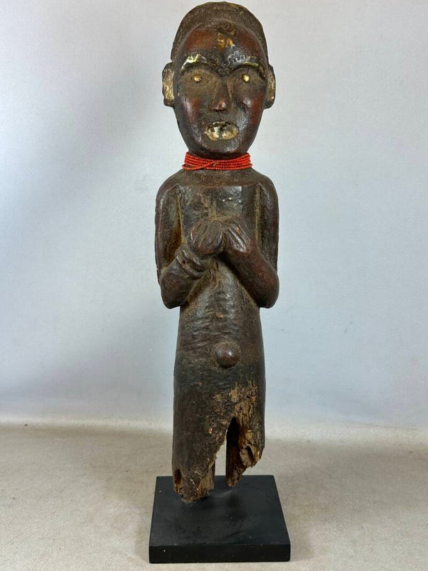 251137 - Extremly Rare & old African Byeri Fang sculpture on stand Gabon.