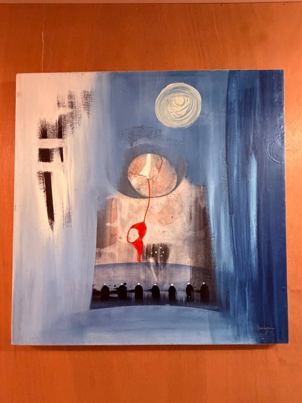 260930 - Achille Zoungrama - painting on canvas -Togo