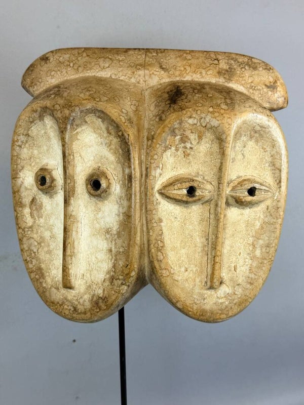 260923 - African twin mask from the Lega Bwami - Congo.