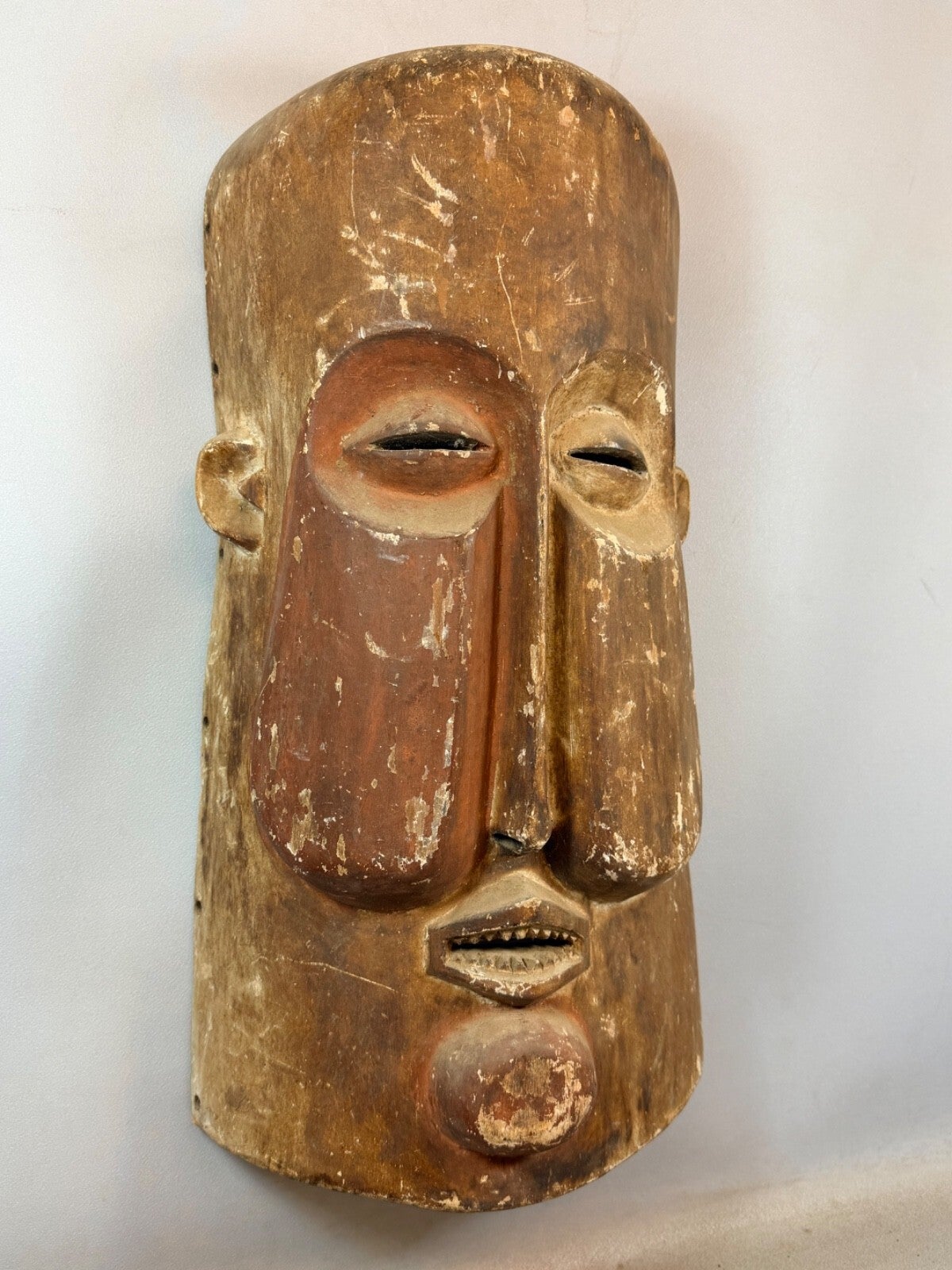 260346 - Rare & Old LARGE African Suku mask - Congo.