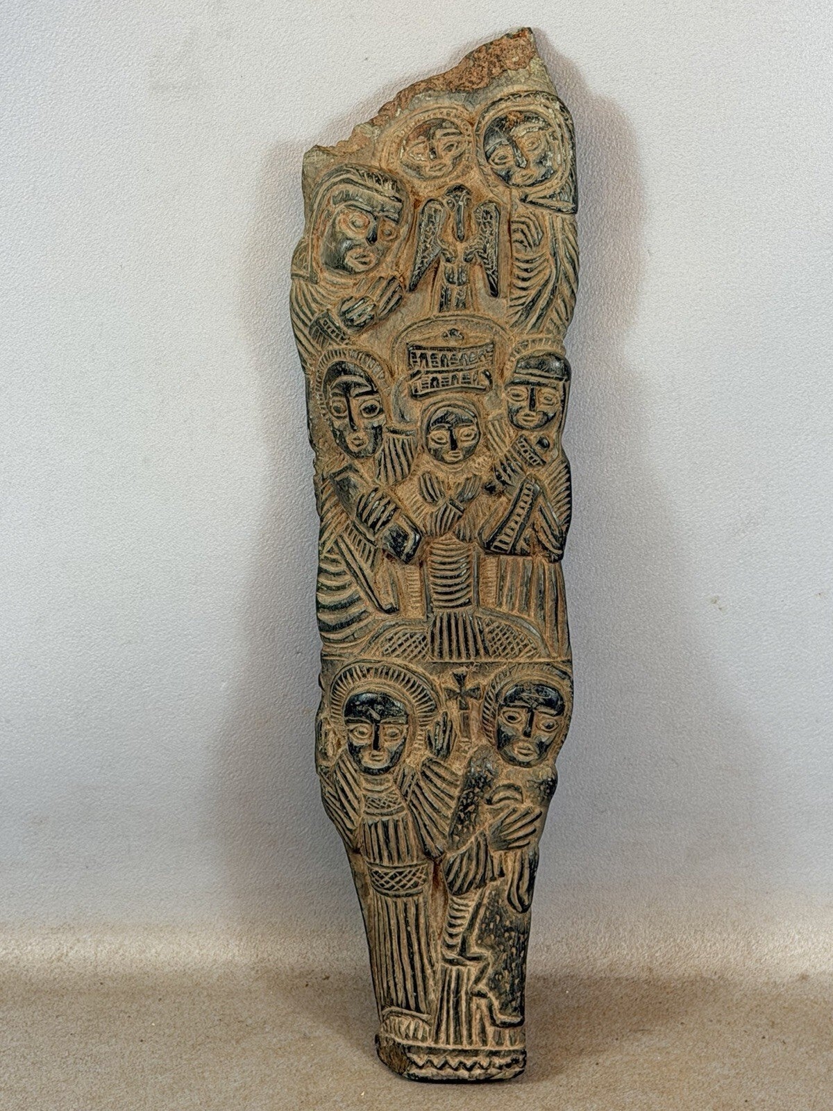 260445 - Rare stone Ethiopian Coptic altar icon - Ethiopia