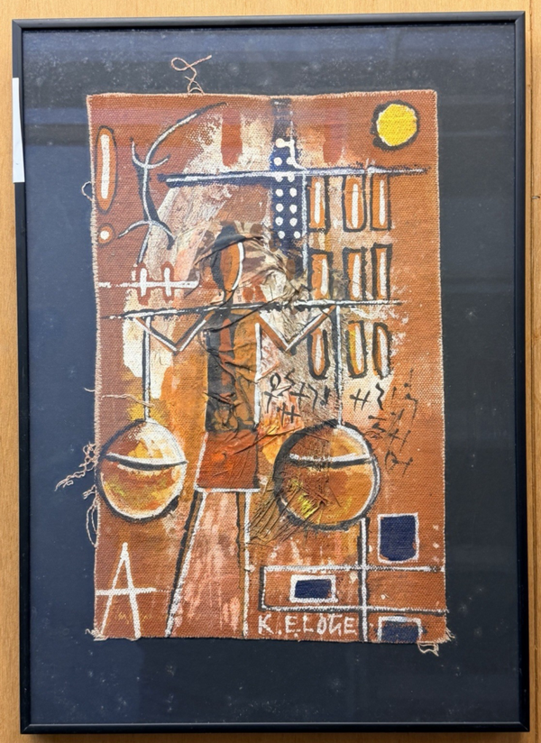 USF056 - African art - Artist KE Logo - Untitled - Ghana.