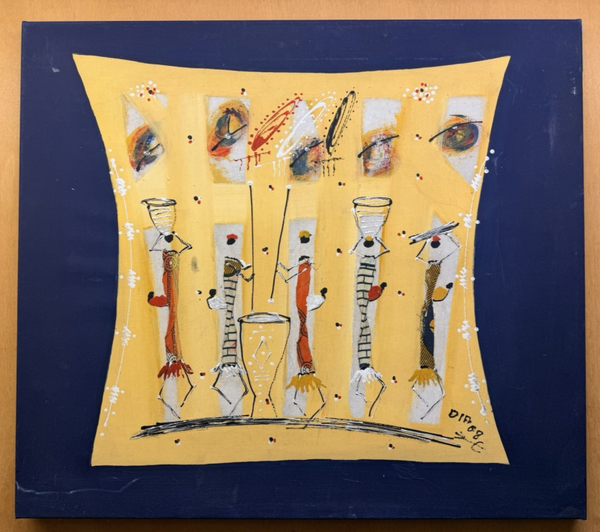 USF051 - African art Painting - Dia - Untitled - Togo
