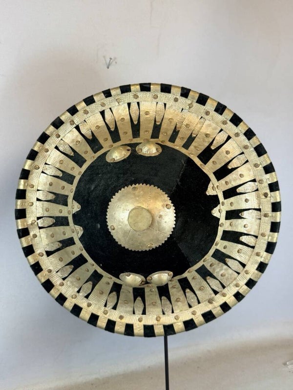 260503 - Large Tribal Used African Ethiopian Ras shield - Ethiopia