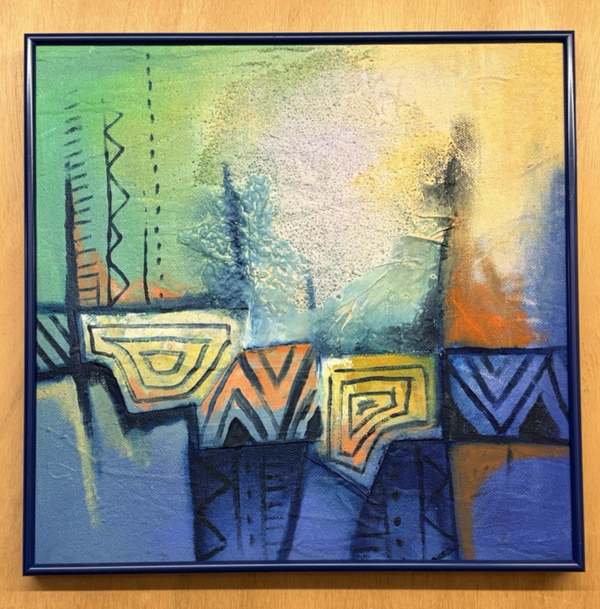 261102 - Artist Sessofia Ayaovi Dabla - "abstract Africa III ' - Togo