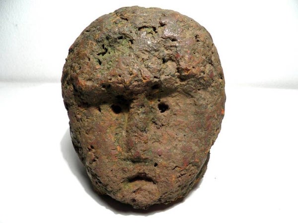 251158 - Rare African Bongo Stone Funeral head Found in Bahr El Ghazal - Sudan