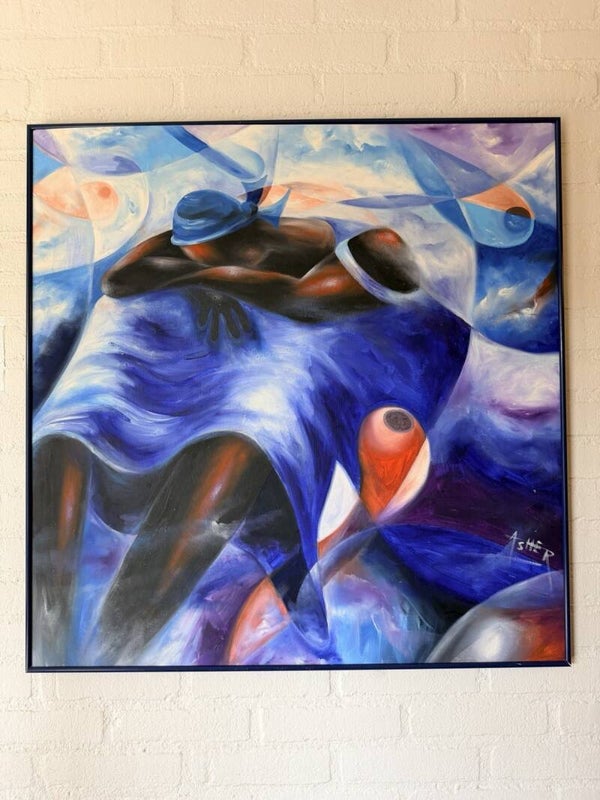 USF014 - African art artist Prince Asher - Untitled - Ghana.