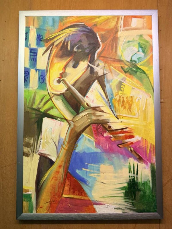 261061 - Godwin Adjei Sowah " boy on flute" - Ghana