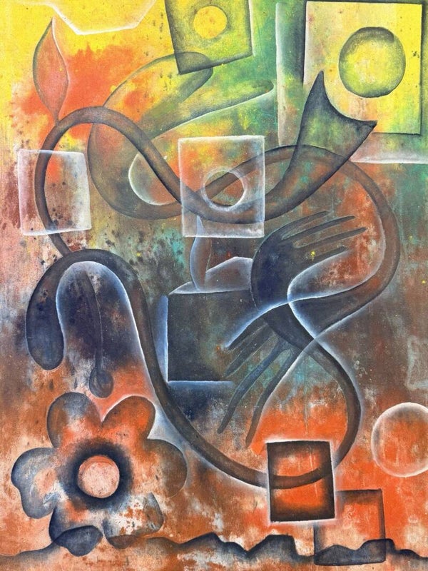 USF050 - African art Painting - Unknown - Untitled - Togo