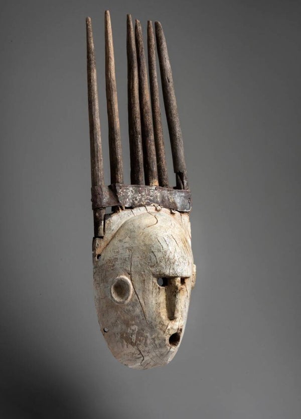 261122 - Antique Important and large initiation mask of the Mossi -Burkina Faso.