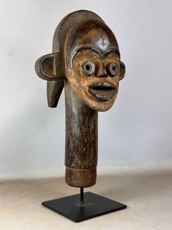 250938 - African Tsogo head on stand - Gabon