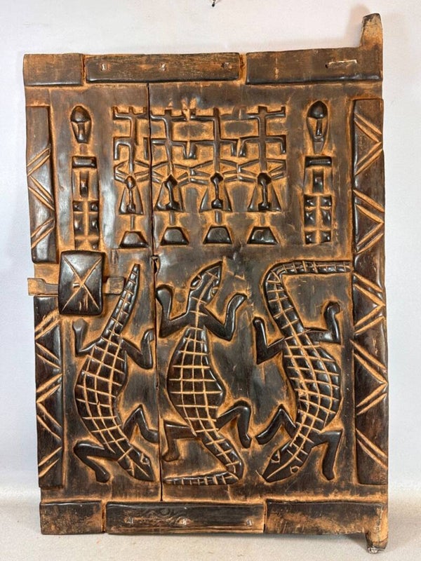 250831 - African Dogon Granary Storage Door - Mali.