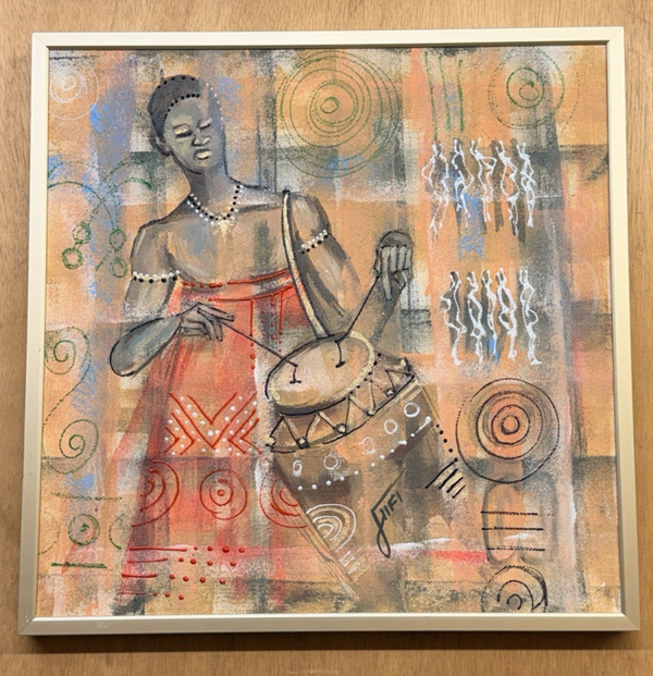 USF049 - African art Painting by Jiifi - Sounds - Togo