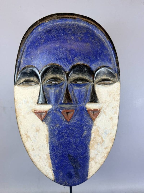 261079 - African 3 face Tsogo mask - Gabon