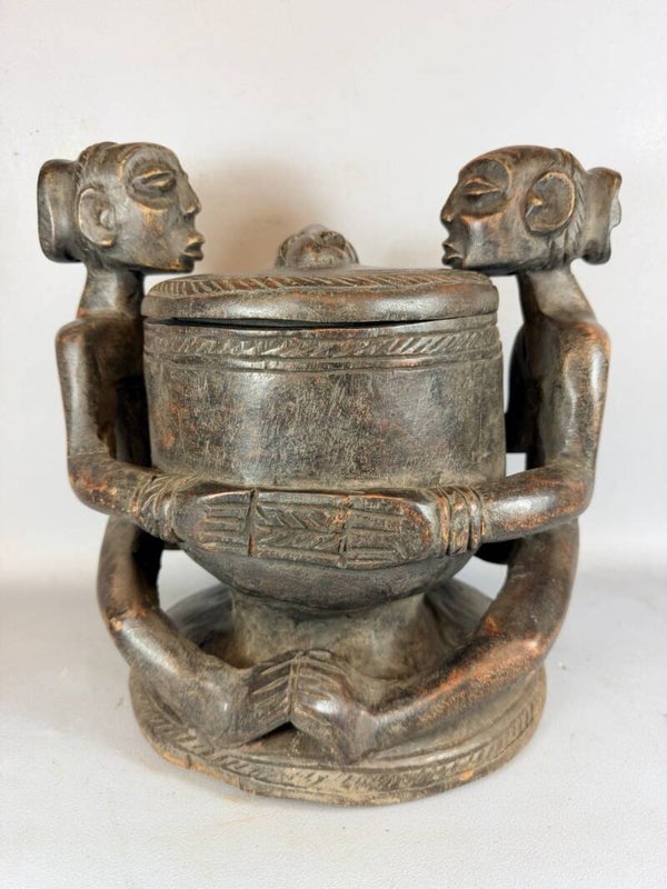 261001 - Large African Luba (Kiteya / Mboko) offering bowl - Congo.