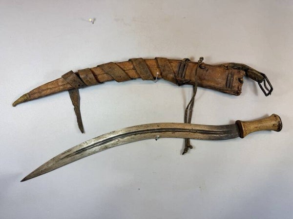 260712 - Rare Original end 19th Century Ethiopian Sword in Scabbard - Ethiopia