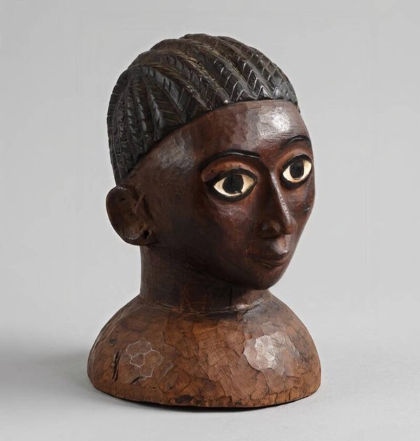 261036 - Extremely rare African Egungun head from the Yoruba - Nigeria.