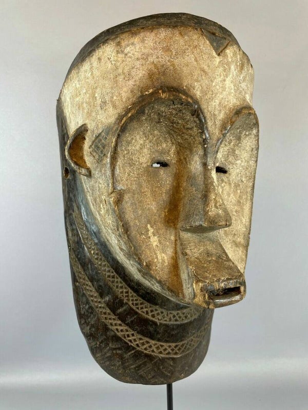 210835 - Old & Tribal used African Fang mask - Gabon.