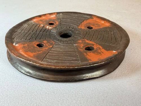 260965 - African Ethiopian terracotta Mursi lip plate - Ethiopia