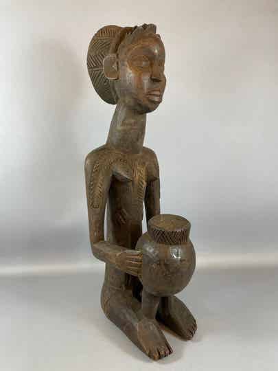 231119 - Rare African Old Baule statue - Iv. Coast.