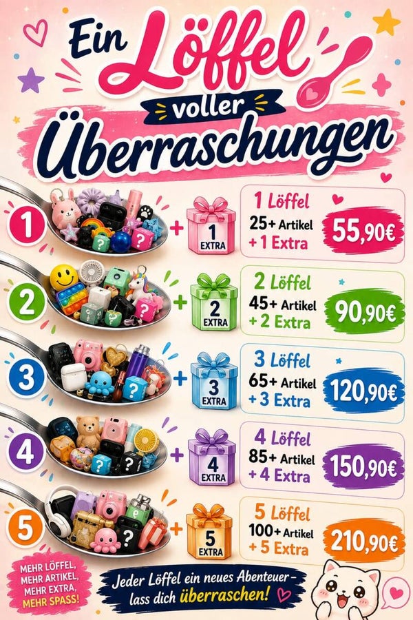 Ein Löffel voller Überraschung mit Extras