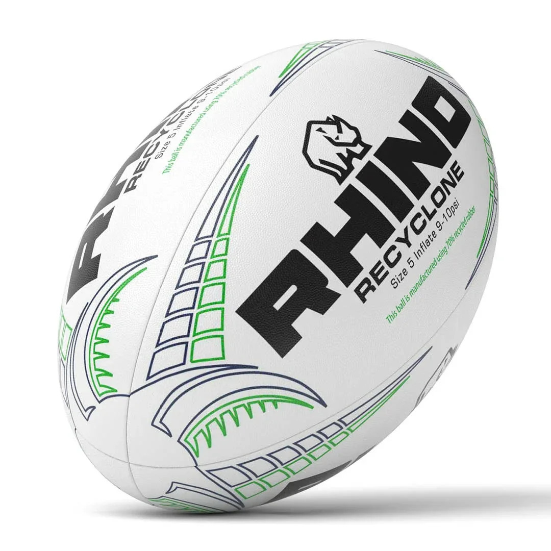 Rhino Recyclone Recycled Rugby Ball