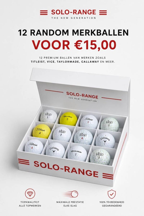 15 willekeurigen golfballen